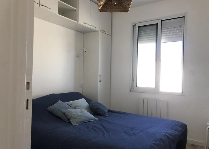 Palavas: Renove F3 Climatise Avec Parking, 1ere Ligne, Acces Plage, Ideal Pour 4 Pers. - Fr-1-715-36 Apartmán *